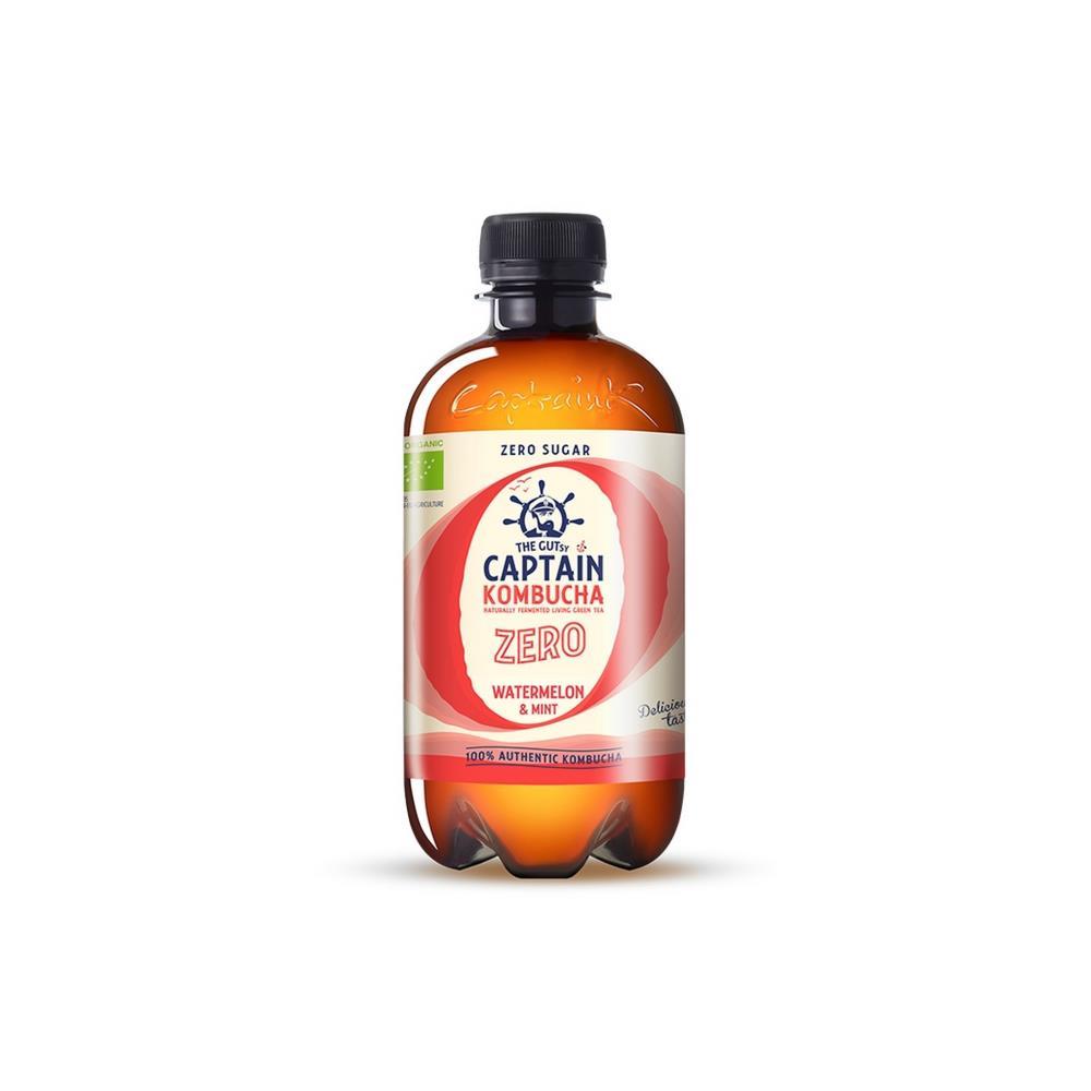 Captain Kombucha Melancia e Menta Zero Bio 400Ml