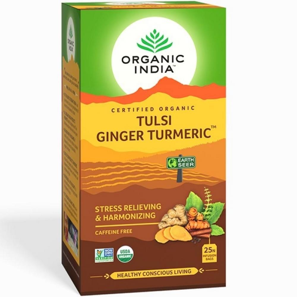 Organic India Tulsi Tumric Ginger 25 Sachets