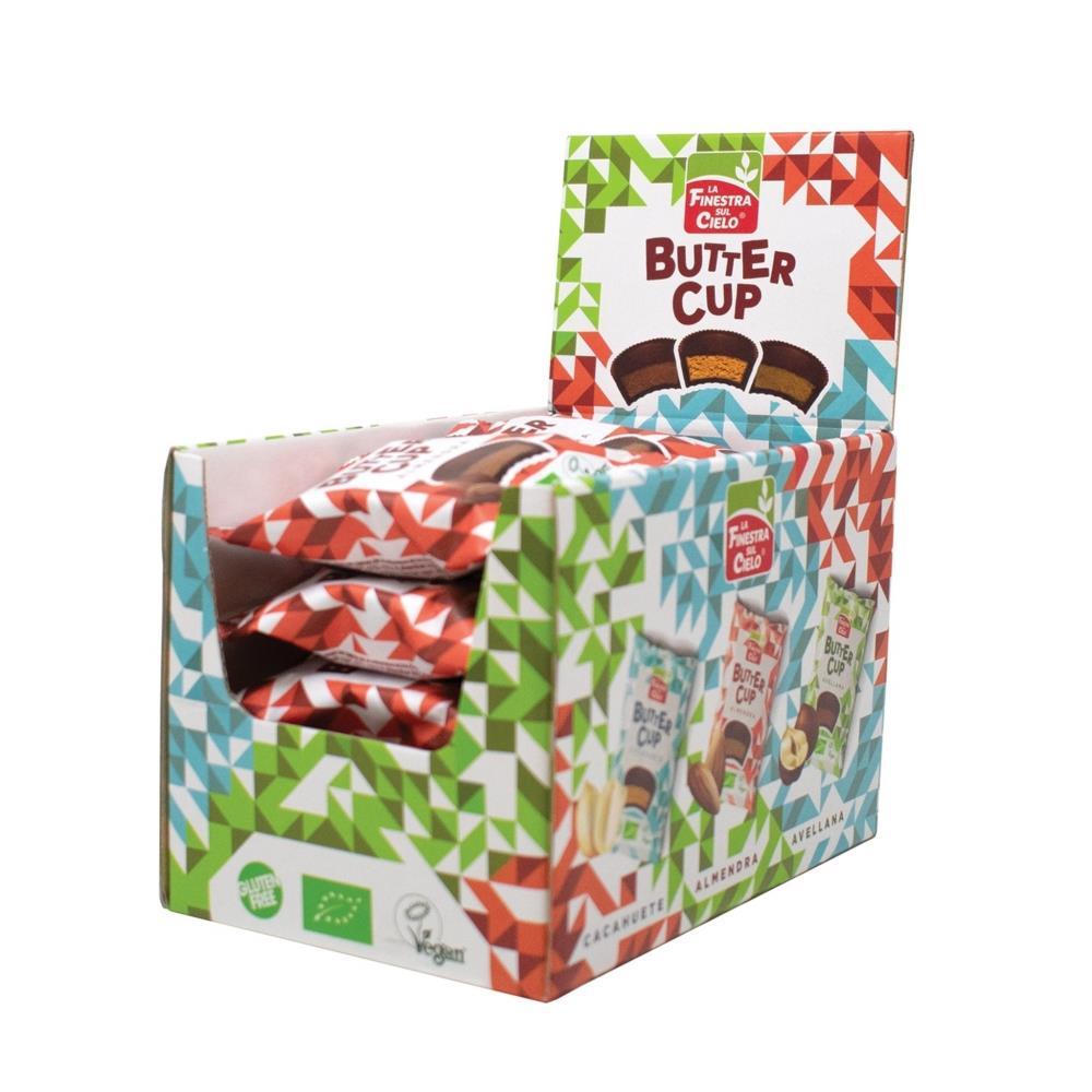 Butter Cup De Chocolate Preto E Amêndoa Bio Sem Glúten 25g
