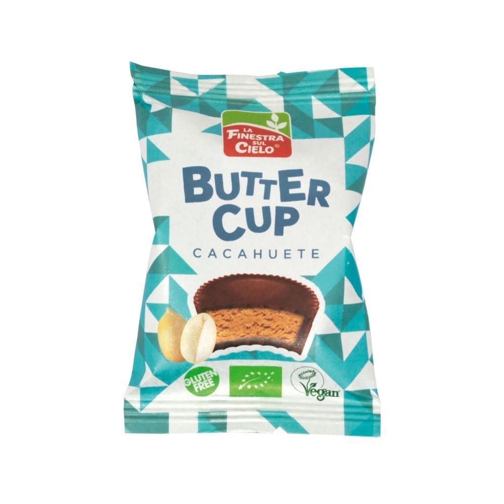 Butter Cup De Chocolate Preto E Amendoim Bio Sem Glúten 25g