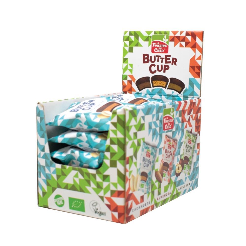 Butter Cup De Chocolate Preto E Amendoim Bio Sem Glúten 25g