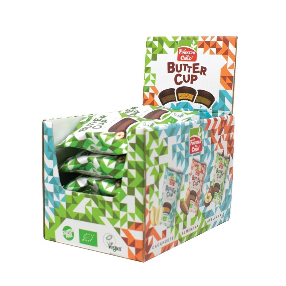 Butter Cup De Chocolate Preto E Avelãs Bio Sem Glúten 25g
