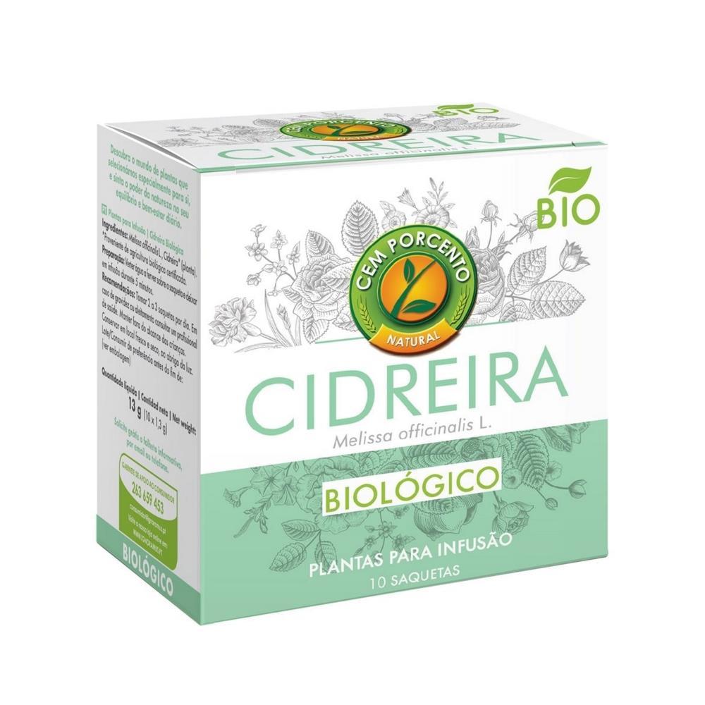 Chá De Cidreira Infusão Cem Porcento Bio 10 Saquetas
