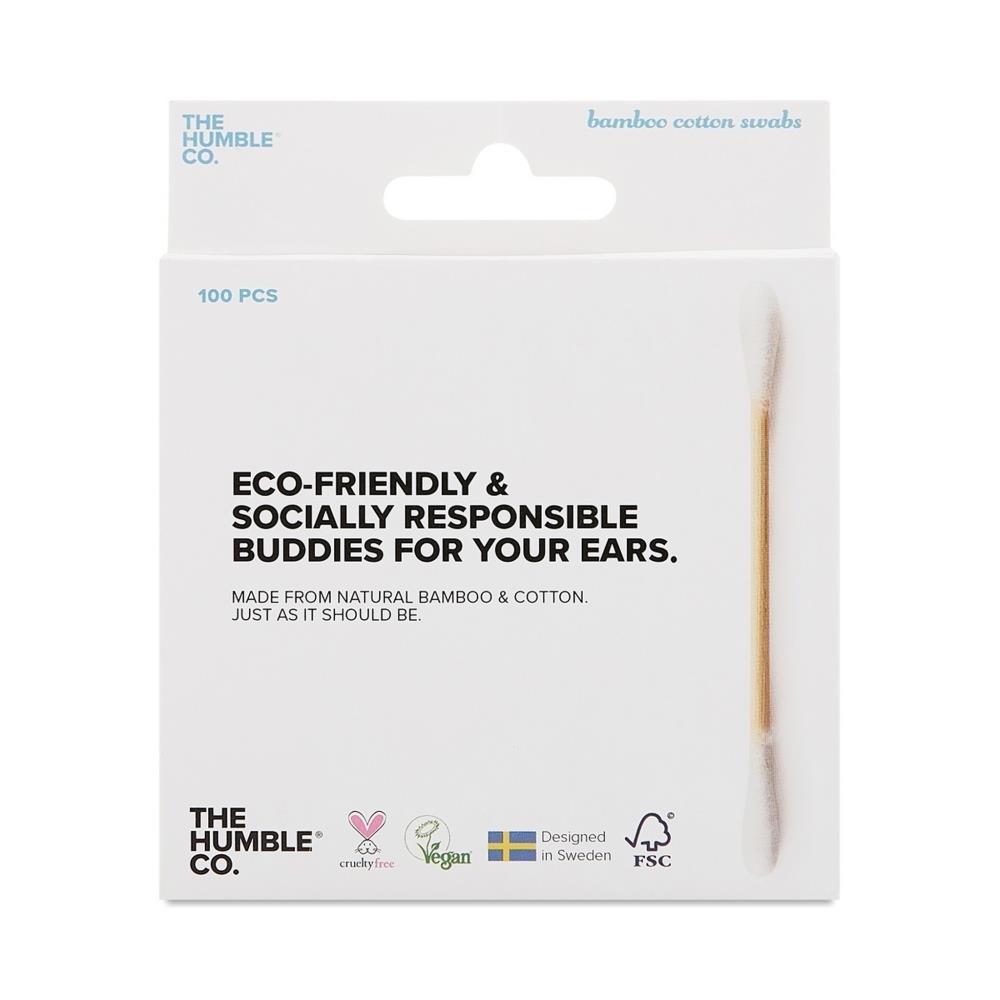 White Humble Cotton Swabs 100Un