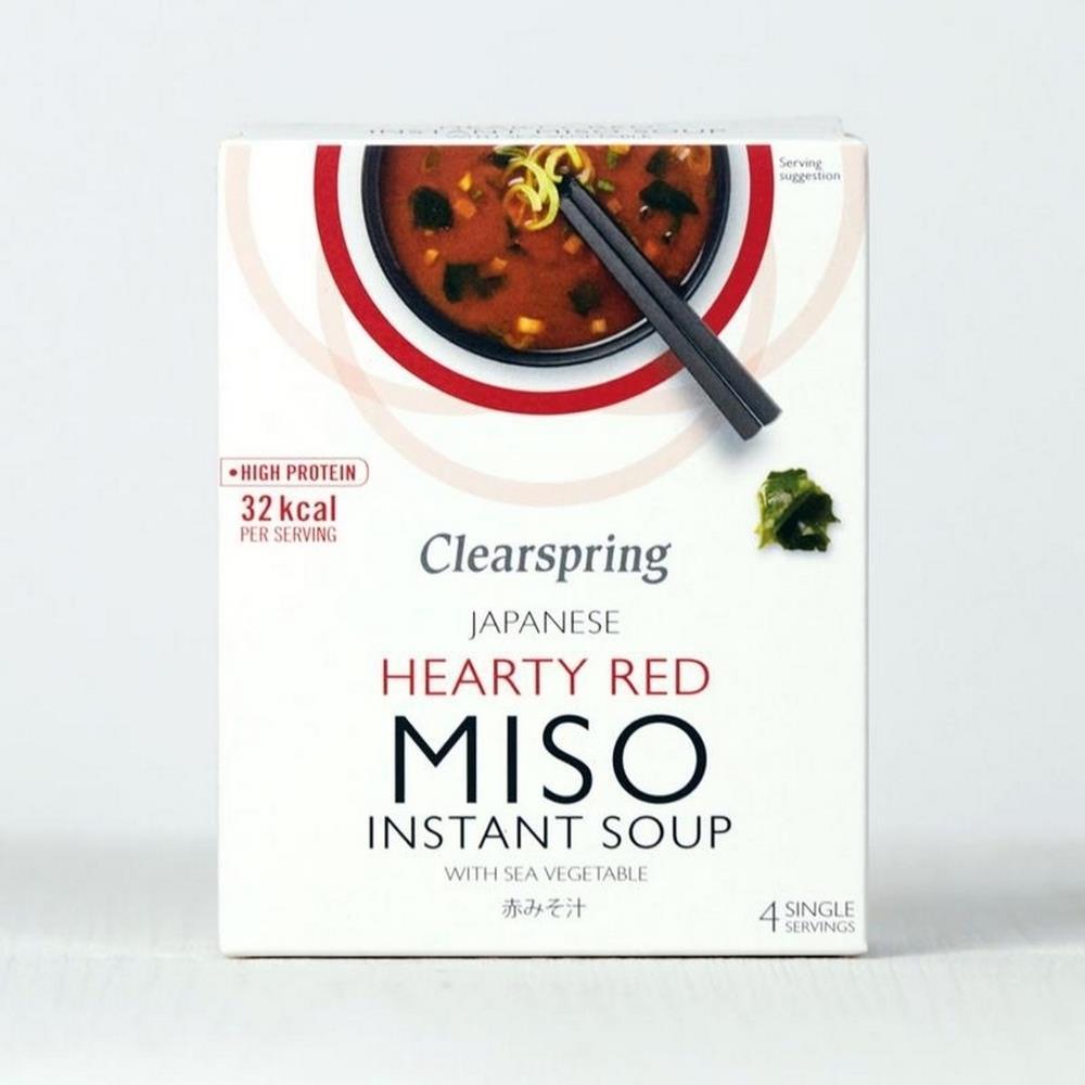 Instant Miso Soup With Seaweed Clearspring 40g