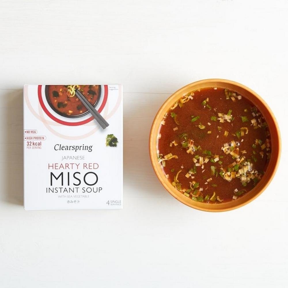 Instant Miso Soup With Seaweed Clearspring 40g