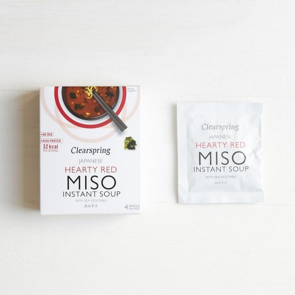Instant Miso Soup With Seaweed Clearspring 40g