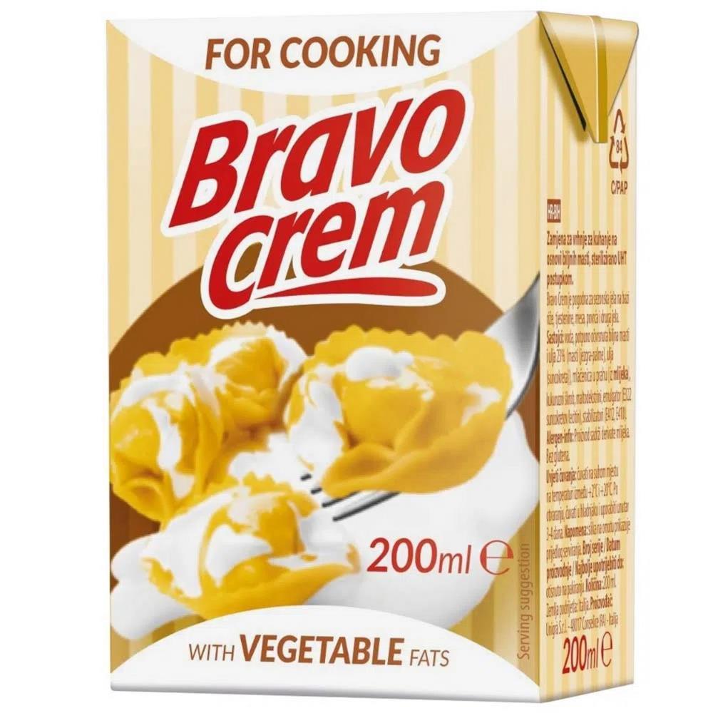 Nata A Base De Vegetais Para Uso Culinário Bravo Cream 200Ml