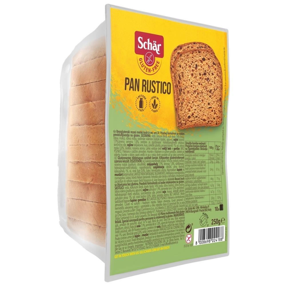 Pão Rústico Fatiado Sem Glúten Schar 250g