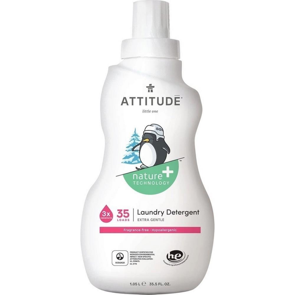 Attitude Detergente Líquido Para Roupa De Bebé Eco Sem Fragrância 35 Doses