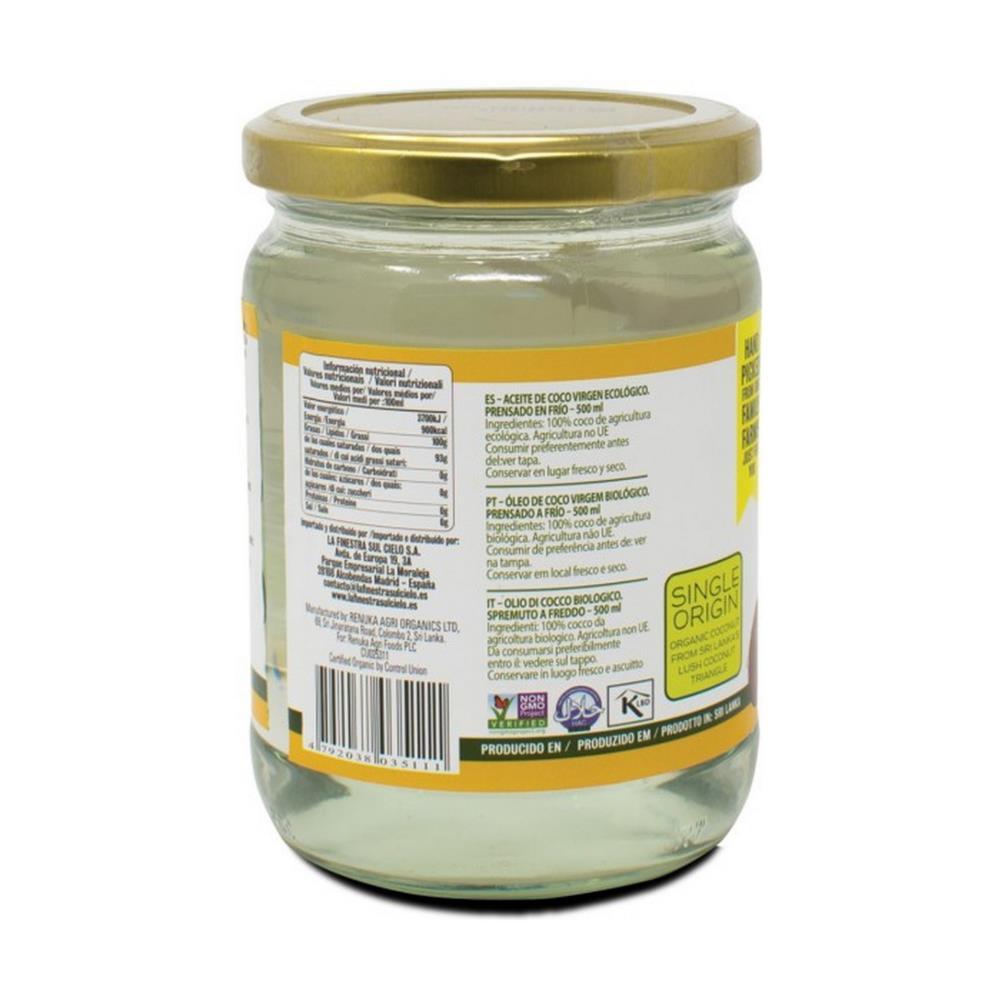 Organic Coconut Oil La Finestra Sul Cielo 500ML