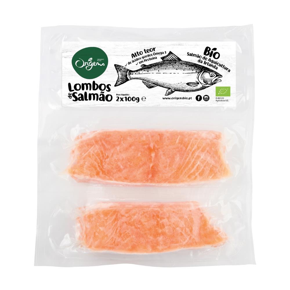 Lombos De Salmão Congelado Origens Bio 200g