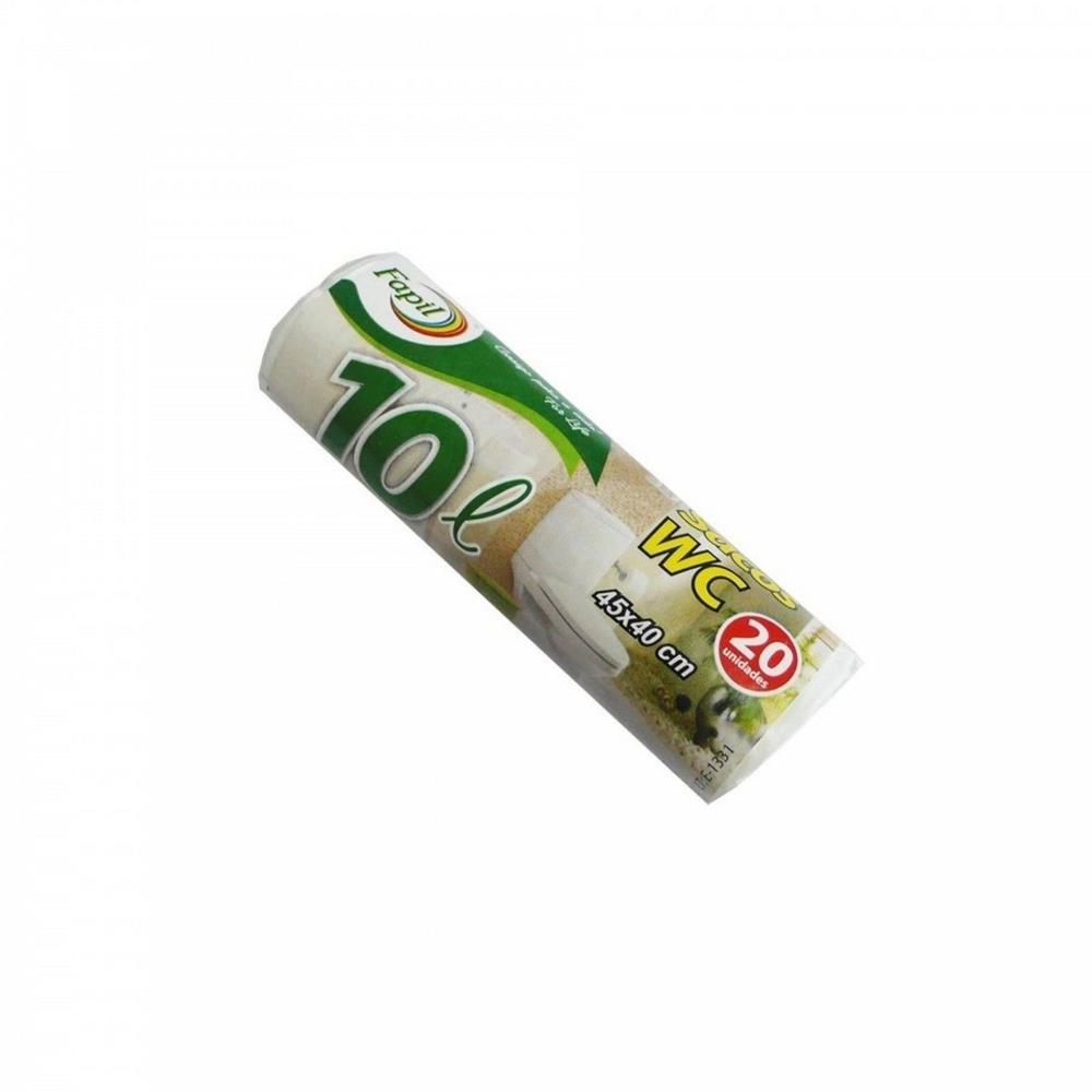 Sacos do Lixo WC 20 Unidades Fapil 10Lit