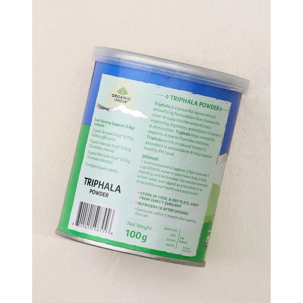 Triphala Em Pó Organic India 100gr