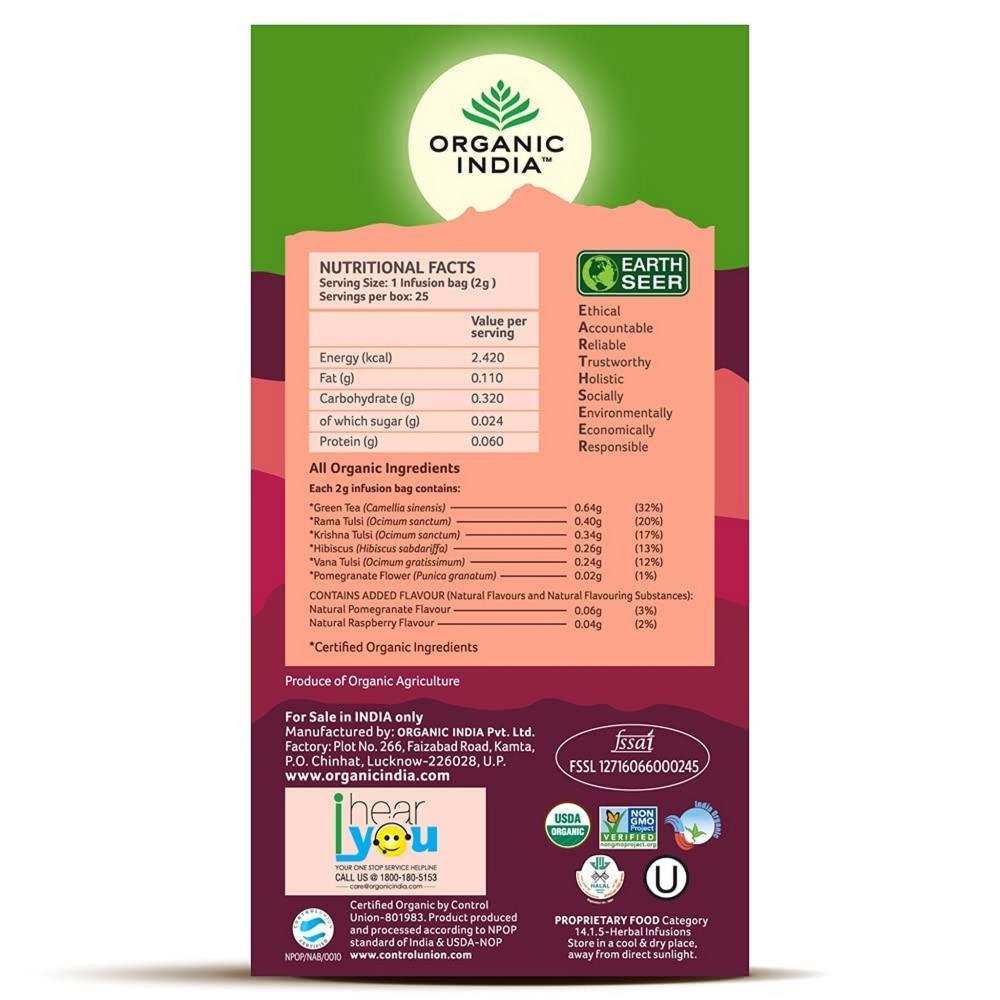Organic India Tulsi Pomegranate 25 Sachets