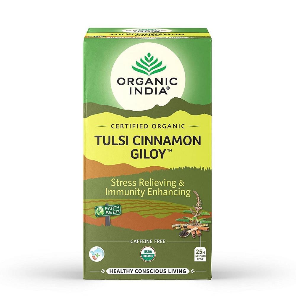 Organic IndiaTulsi Cinnamon Giloy 25 Sachets