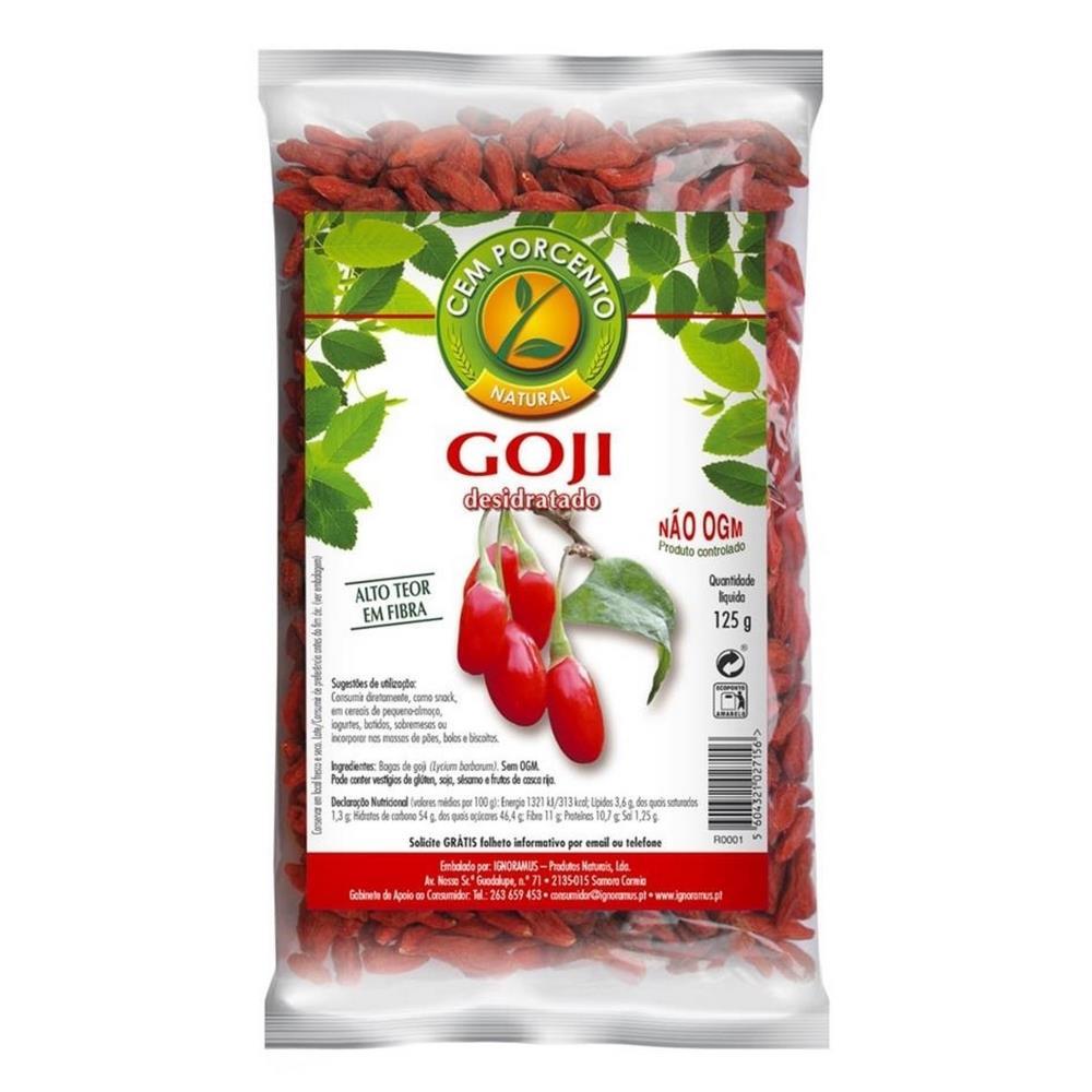 Bagas Goji Desidratada Cem Porcento 125G
