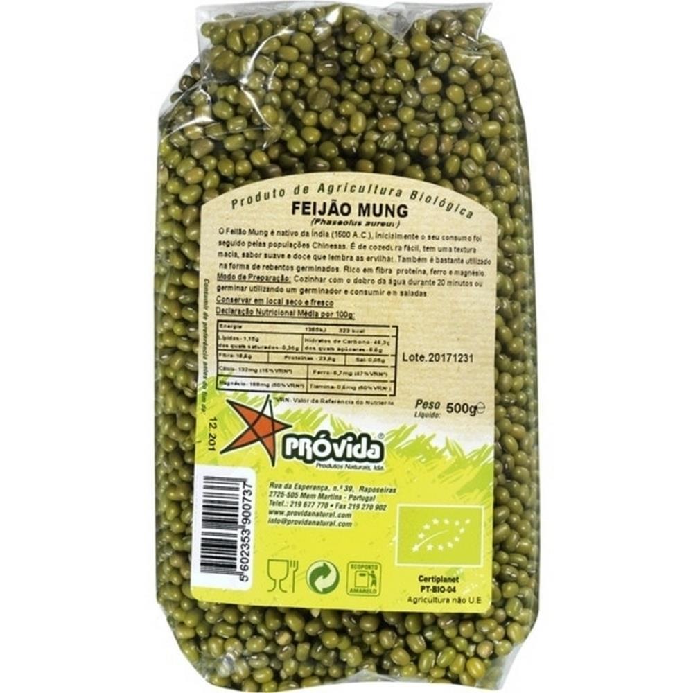 Organic Provida Green Mung Beans 500g