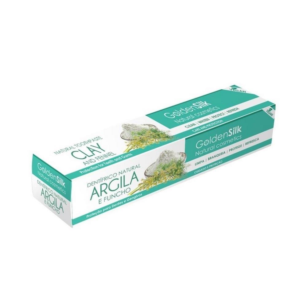 Pasta Dentifrica Argila E Funcho Golden Silk 75Ml