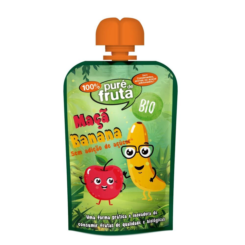 Fruit Purée Doypack Banana & Apple Gluten Free Bio Próvida 100G