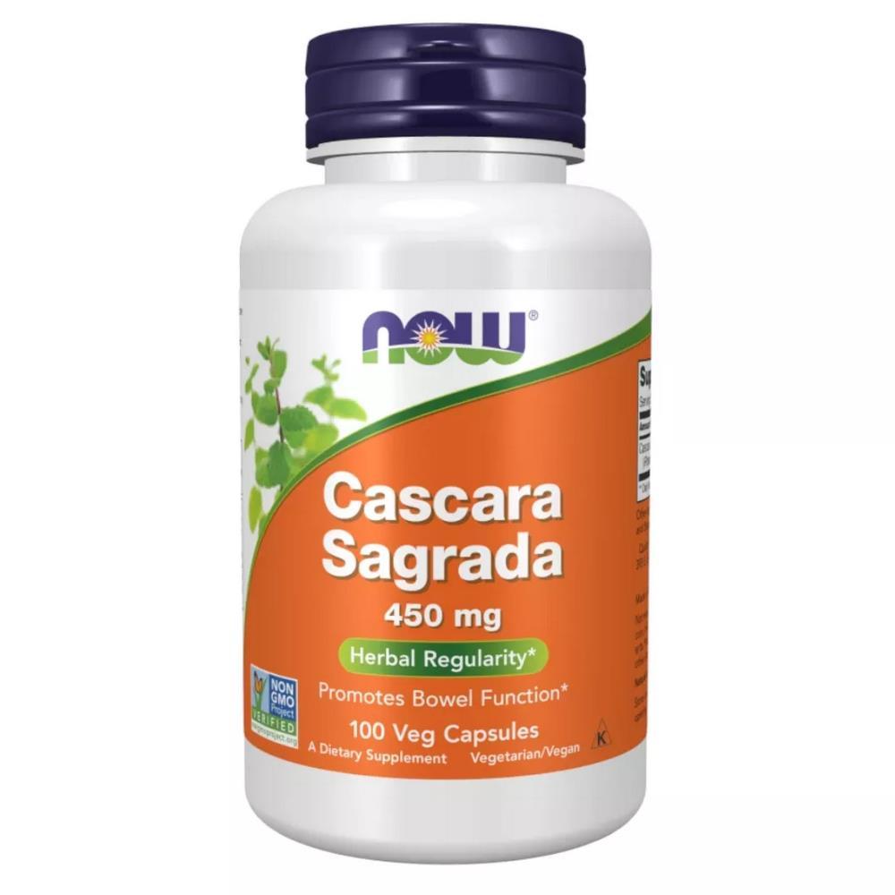 Now Cascara Sagrada 450Mg 100 Caps