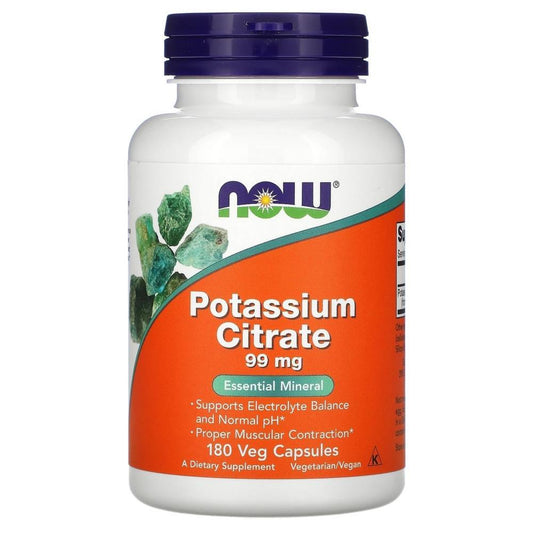 Now Potassium Citrate 99Mg 180 Caps