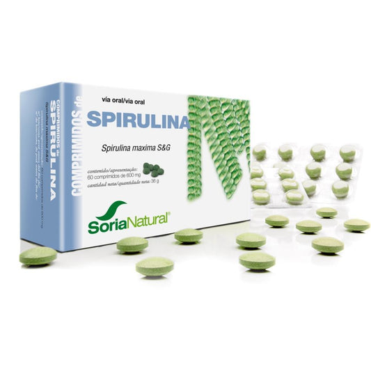 Spirulina 450mg Soria Natural 60 Comprimidos