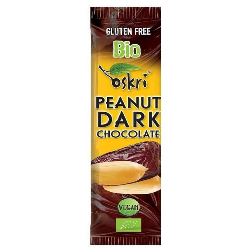 Barra de Amendoim e Chocolate Preto Bio Oskri 53g