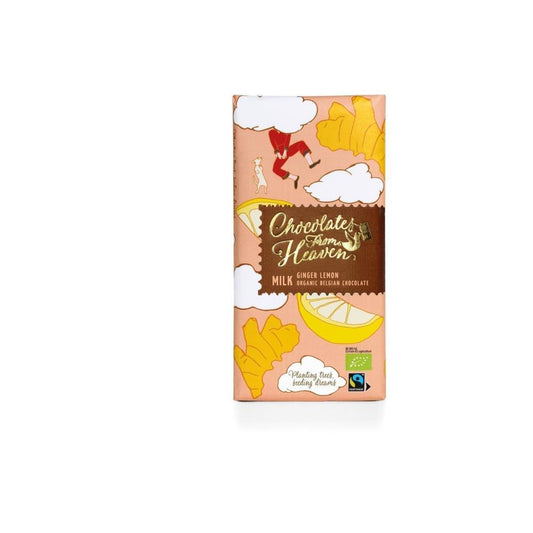 Organic Milk Chocolate With Ginger And Lemon 100g