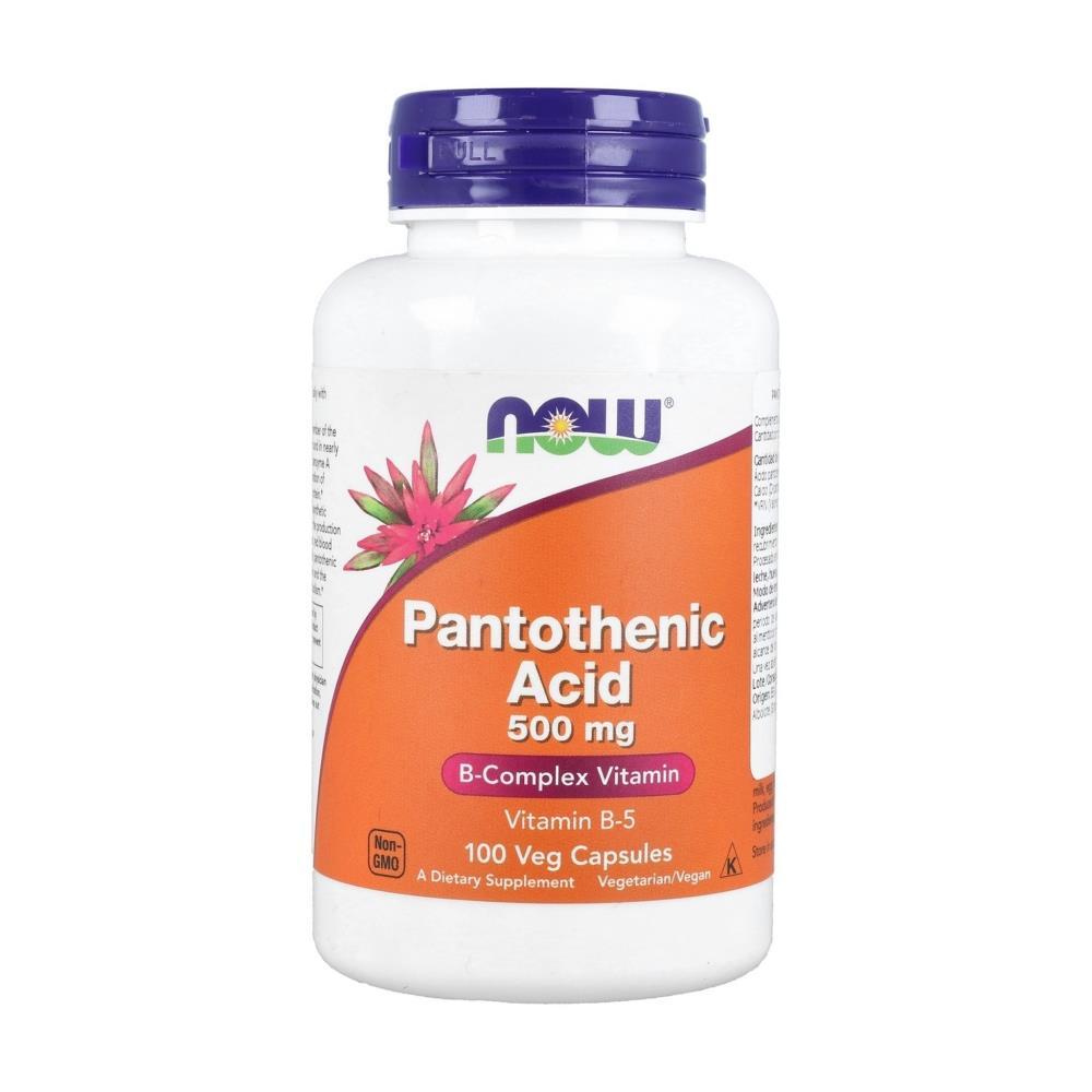 Pantothenic Acid Vitamin B-5 500mg 100 Veg Capsules