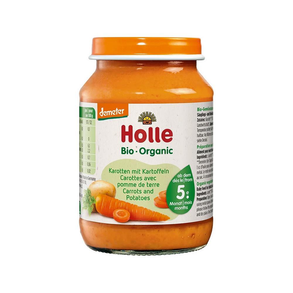 Holle Bio Carrot and Potato Purée in Jars 190G