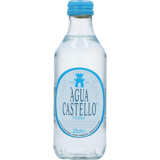 Água Mineral Natura Gaseificada Fina Castello 250ml