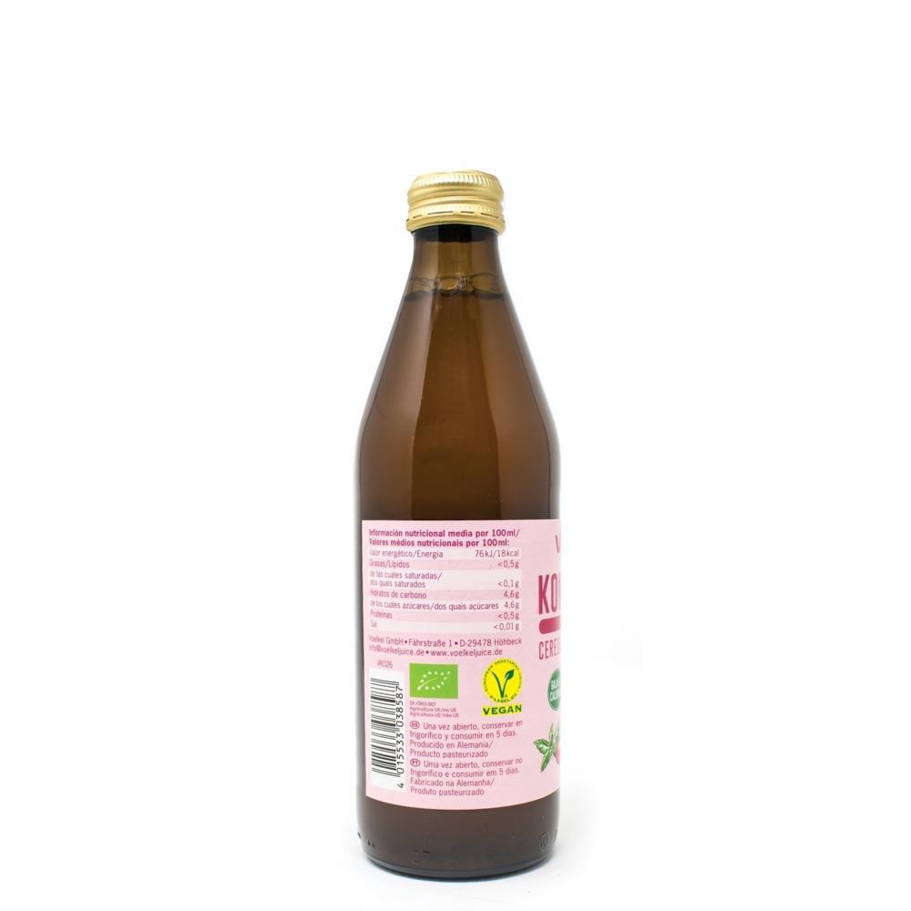 Kombucha De Cereja E Hortelã Bio Voelkel 330ML