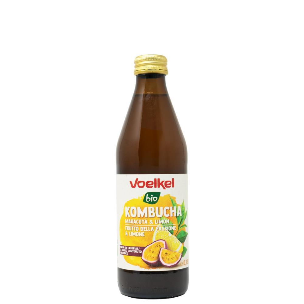 Kombucha De Maracujá e Cânhamo Bio Voelkel 330ML