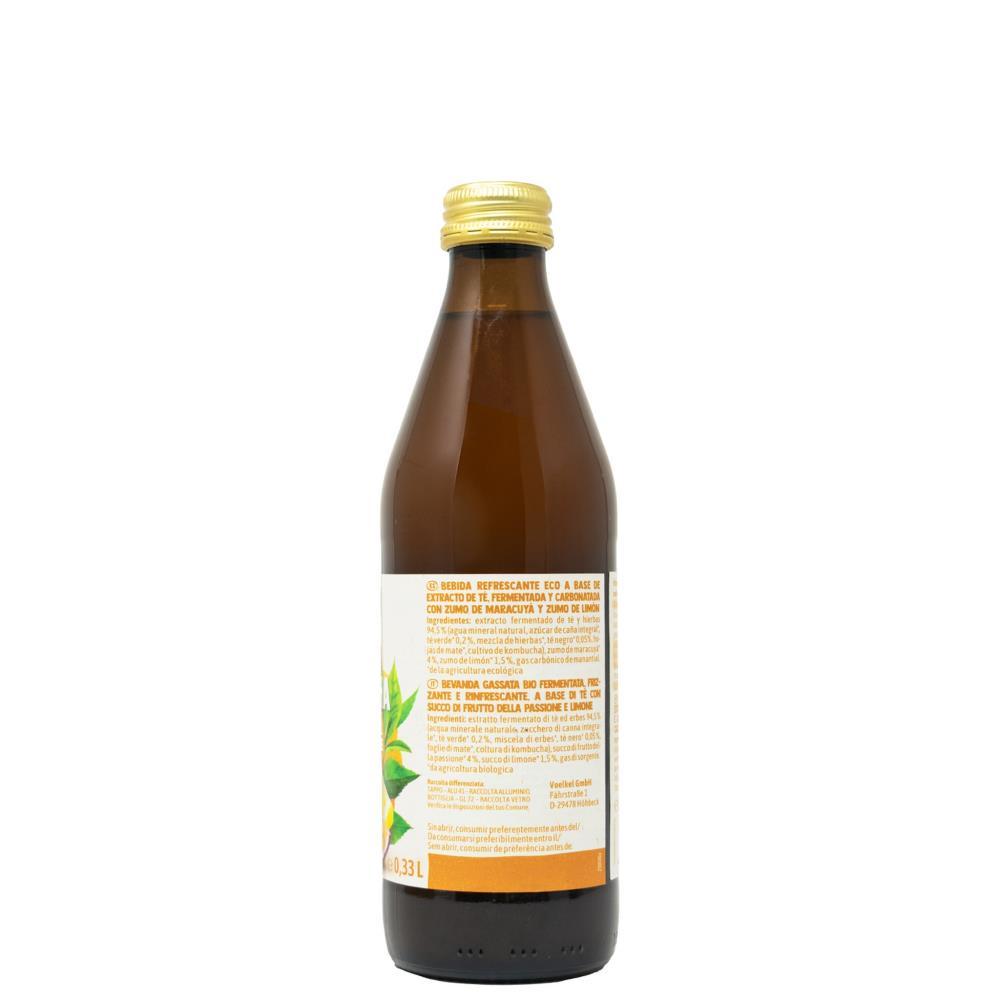 Kombucha De Maracujá e Cânhamo Bio Voelkel 330ML