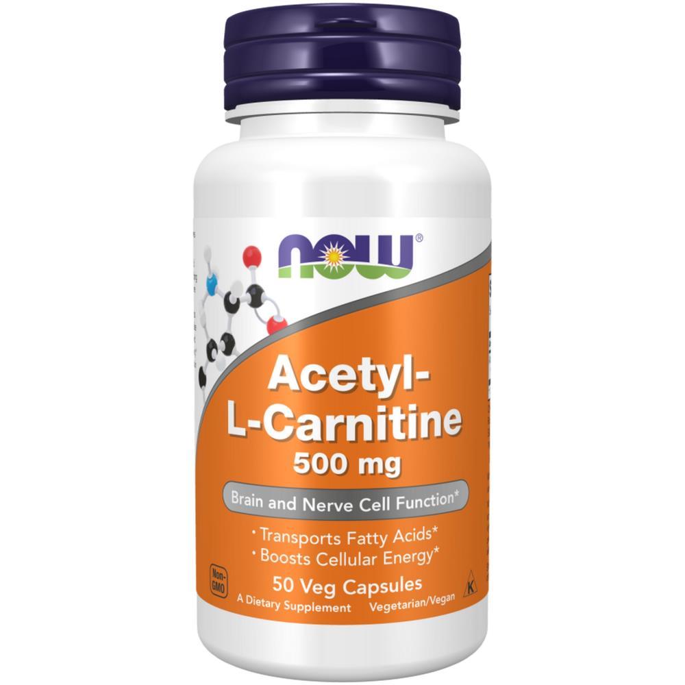 Acetyl L-Carnitine 500mg Now Foods 50 Capsules