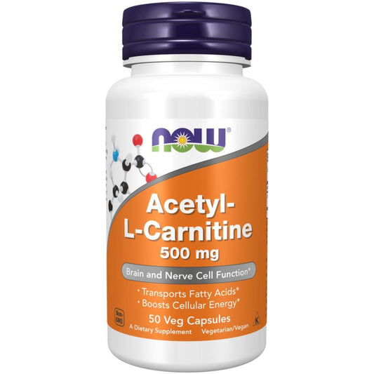 Acetyl L-Carnitine 500mg Now Foods 50 Capsules