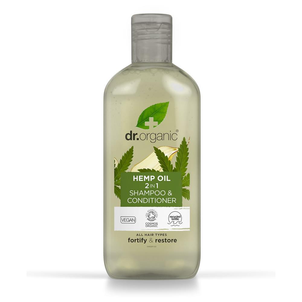 Champô E Amaciador 2 Em 1 De Cânhamo Dr.Organic 250ml