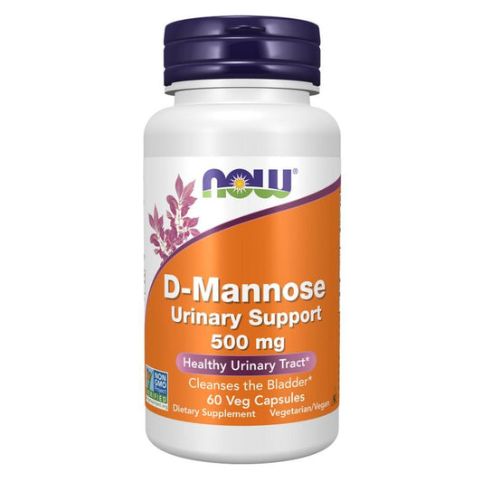 D-Mannose 500mg 120 Now Foods Veg Capsules