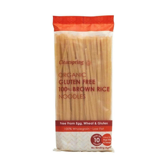 Bio Brown Rice Noodles ClearSpring Gluten Free Pasta 200g