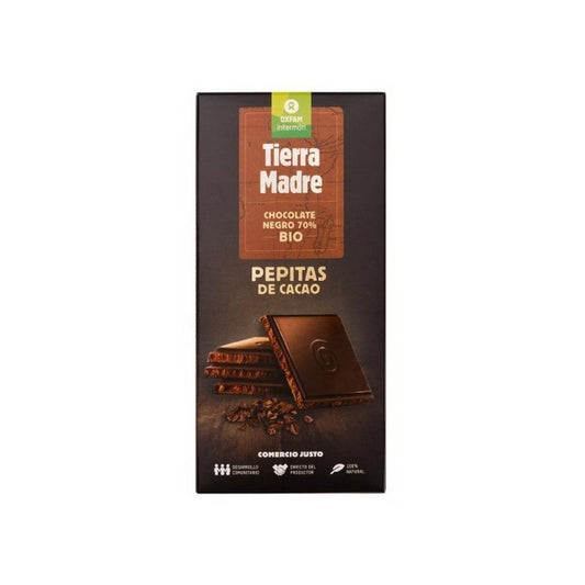 Dark Chocolate 70% Cocoa Nuggets Bio Tierra Madre 100g