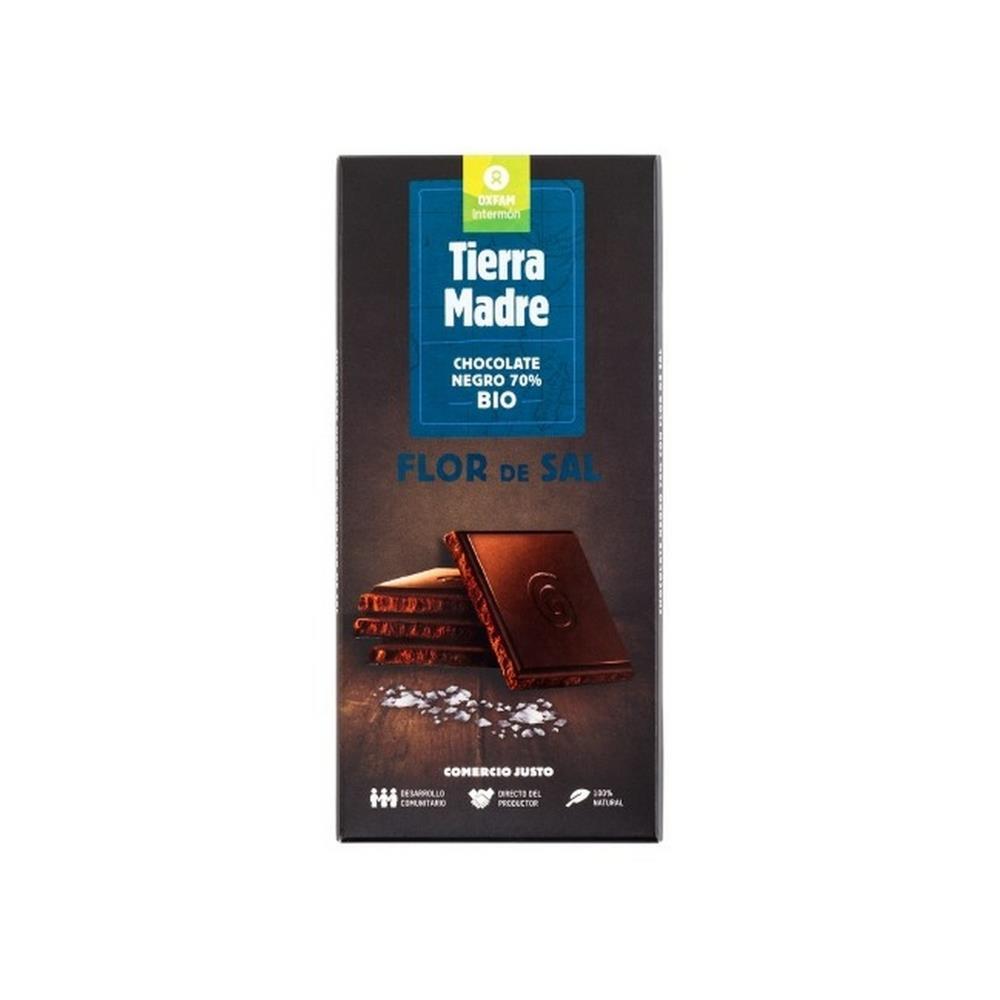 Chocolate Negro 70% Cacau Com Flor De Sal Bio Tierra Madre 100g