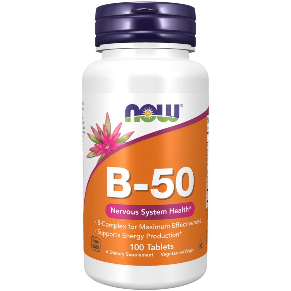 Vitamina B-50 Now Foods 100 Comprimidos