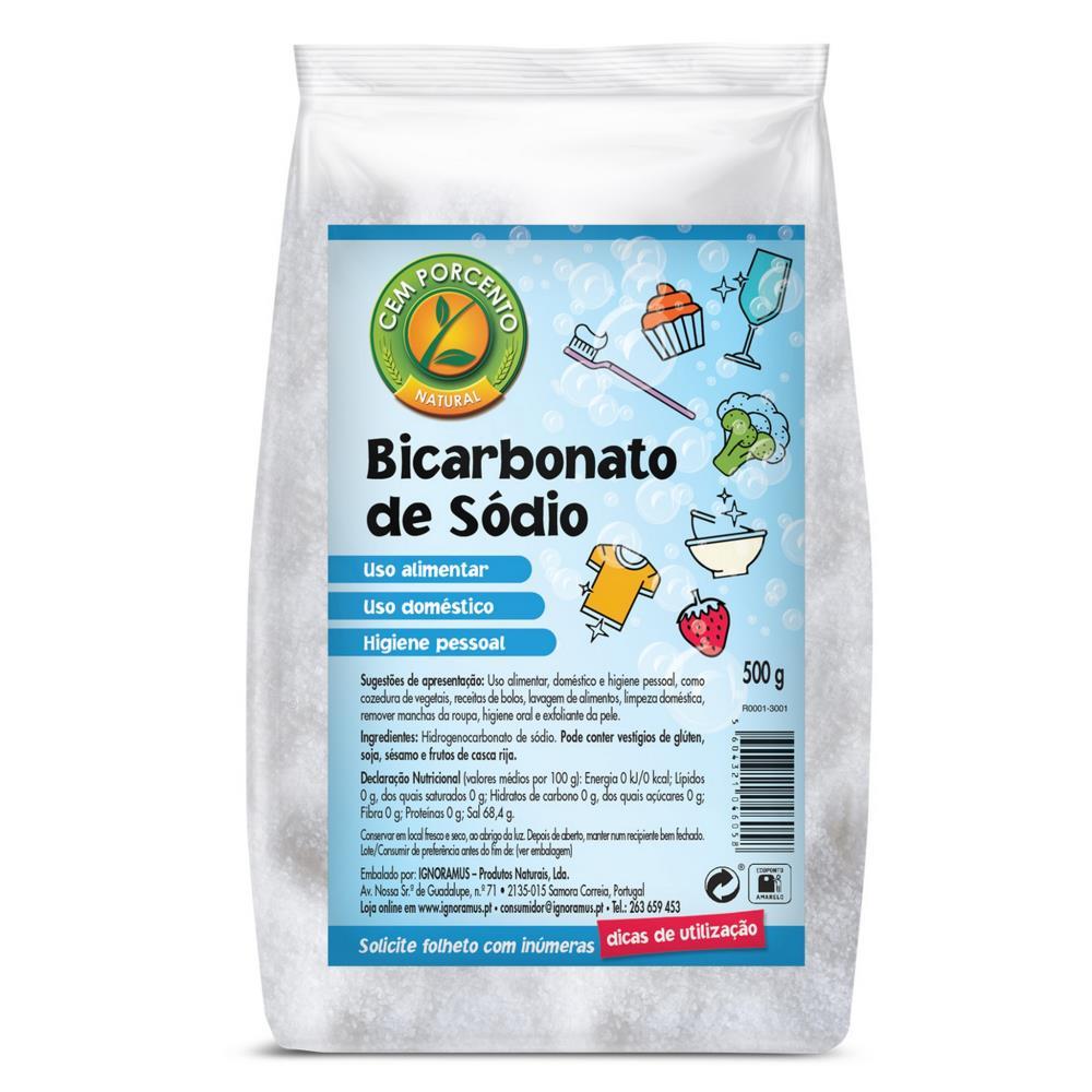 Bicarbonato De Sódio Cem Porcento 500g