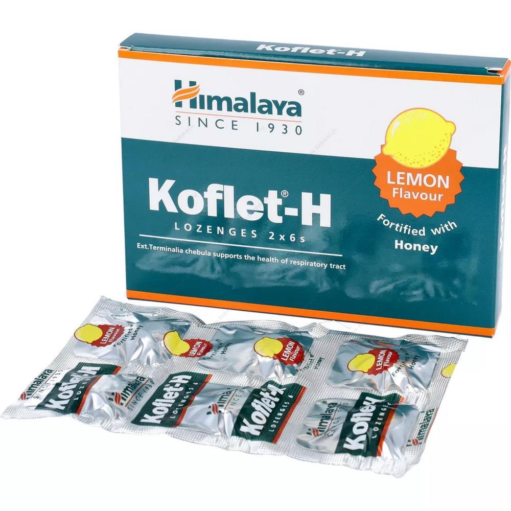 Koflet-H Limão Himalaya 12 Pastinhas