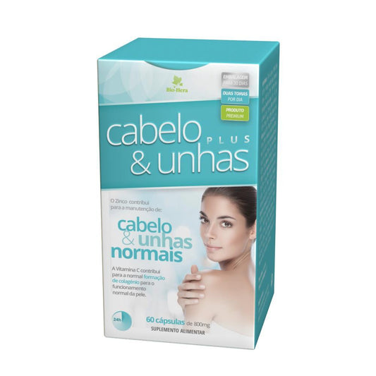 Cabelo & Unhas Plus BioHera 60 Cápsulas