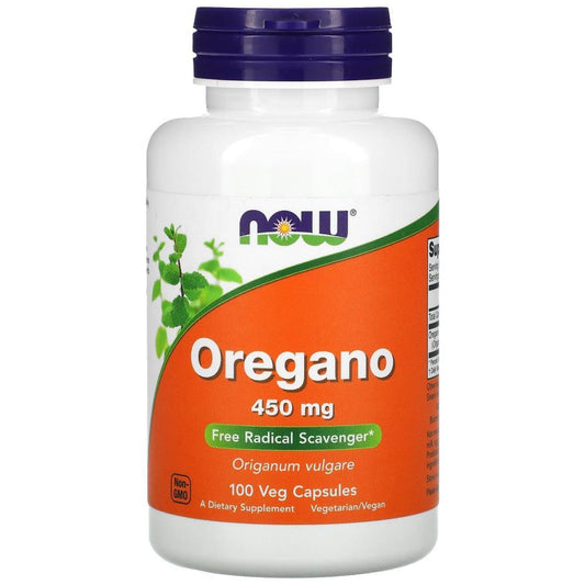 Oregano 450mg Now Foods 100 Veg Cápsulas