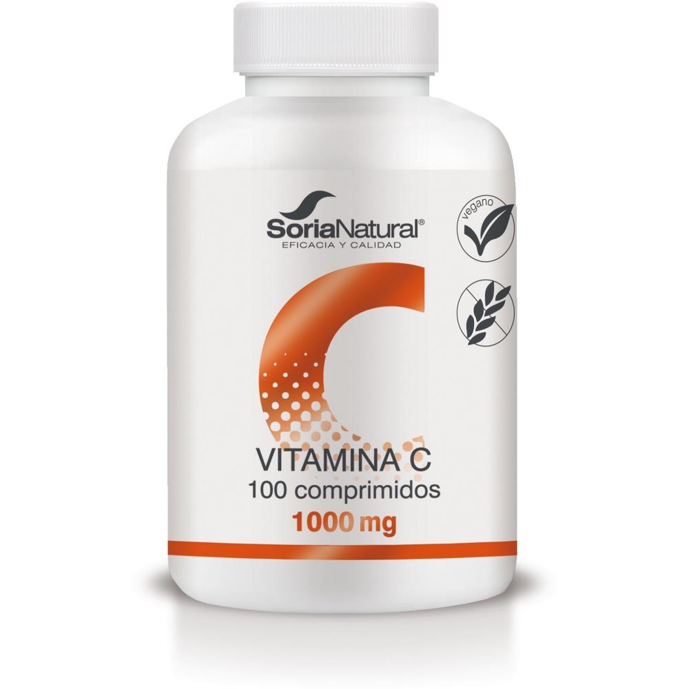 Vitamina C 1000mg Vegan Soria Natural 100 Comprimidos