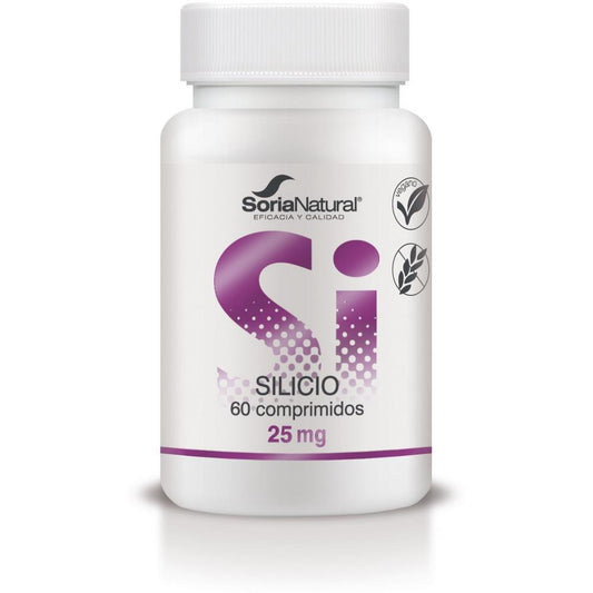 Silicon 25mg Vegan Soria Natural 60 Pills