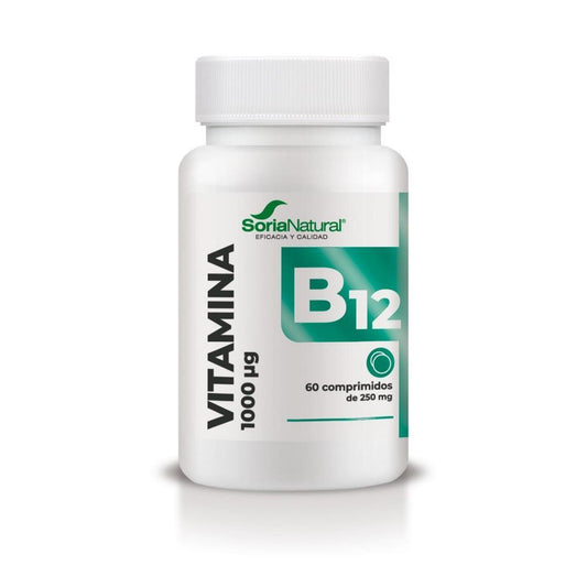 Vitamina B12 1000ug Vegan Soria Natural 60 Comprimidos